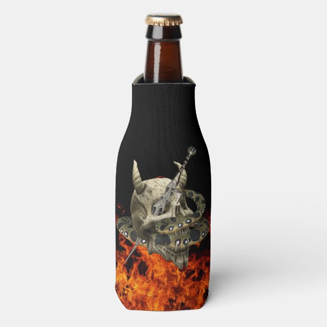Rafraichisseur De Bouteilles Python Snake Demon Crâne Fire (Bottle Devant)
