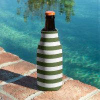 Rayures vert mousse foncé et blanc