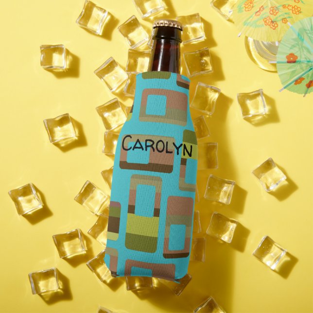 Rafraichisseur De Bouteilles Rectangles à bandes turquoise (Été in situ)