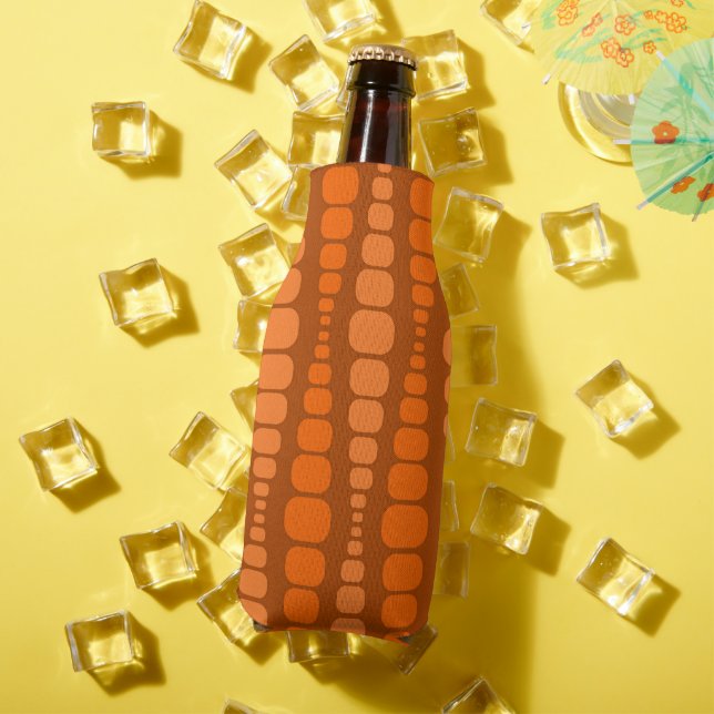 Rafraichisseur De Bouteilles Rectangles orange arrondies (Été in situ)