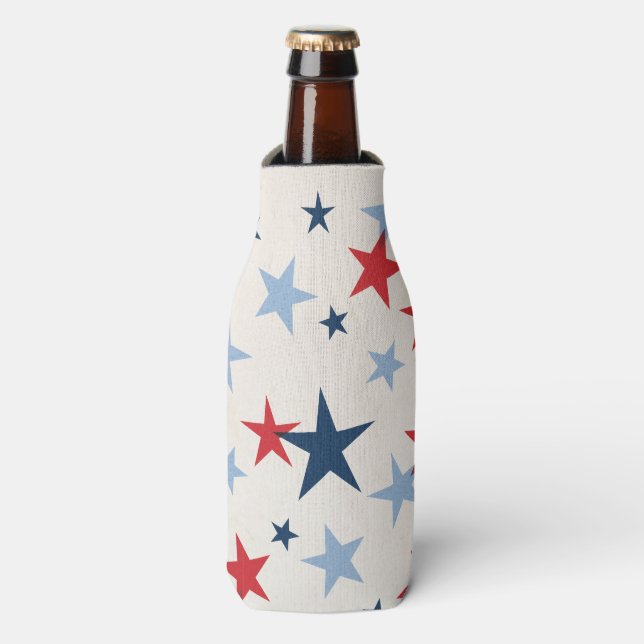 Rafraichisseur De Bouteilles Red and Blue Stars Americana (Bottle Devant)
