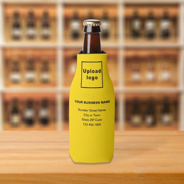 Rafraichisseur De Bouteilles Refroidisseur de bouteille de marque commerciale j (Build brand name awareness. Your business brand on yellow bottle cooler.)