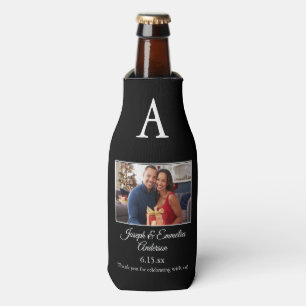 Rafraichisseur De Bouteilles Refroidisseur de bouteille photo pour mariage noir