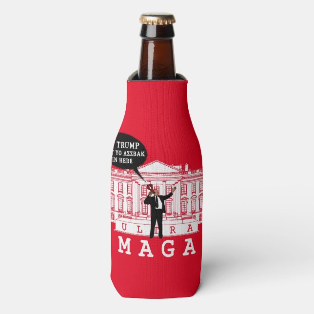 Rafraichisseur De Bouteilles Revenez à Trump 2024 | Whitehouse ULTRA MAGA (Bottle Devant)