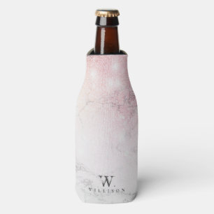 Rafraichisseur De Bouteilles Rose de marbre personnalisé Parties scintillant de
