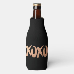 Rafraichisseur De Bouteilles Rose XOXO Gold Pinceau de cuivre moderne