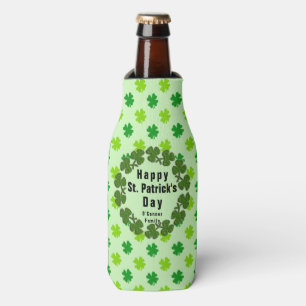 Rafraichisseur De Bouteilles Saint Patrick’s Day Clover Nom personnalisé Person