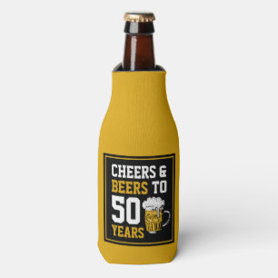 Rafraichisseur De Bouteilles Salutations et bières à 50 ans 50e anniversaire