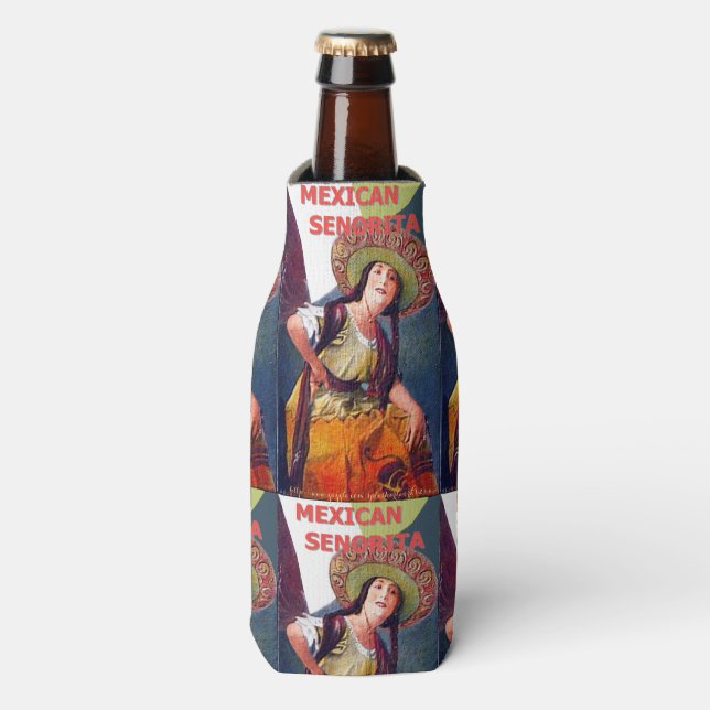 Rafraichisseur De Bouteilles "Senorita mexicaine" (Bottle Devant)