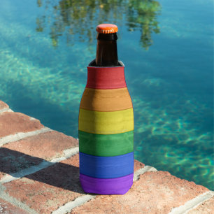 Rafraichisseur De Bouteilles SlipperyJoe's classique arc-en-ciel tactile fait m