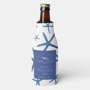 Rafraichisseur De Bouteilles Starfish Blue Beach Bachelorette Party Favoriser
