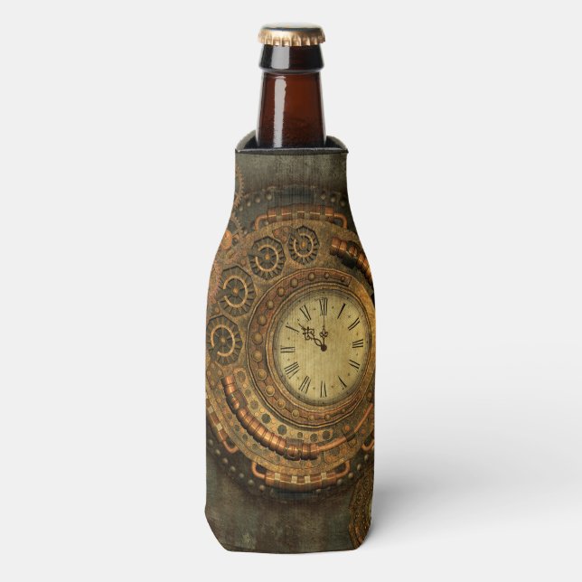 Rafraichisseur De Bouteilles Steampunk, merveilleuse horloge (Bottle Devant)