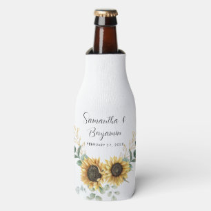 Rafraichisseur De Bouteilles Sunflower Eucalyptus Mariage Faveur