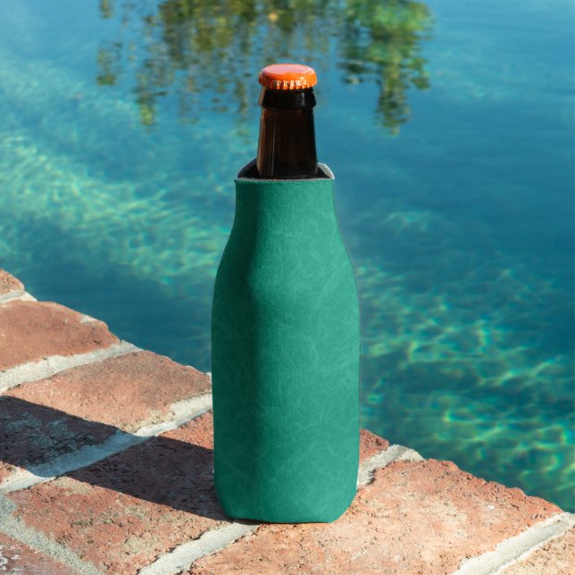 Rafraichisseur De Bouteilles Surface texturée sarcelle avec motif subtil tourbi (Piscine in situ)