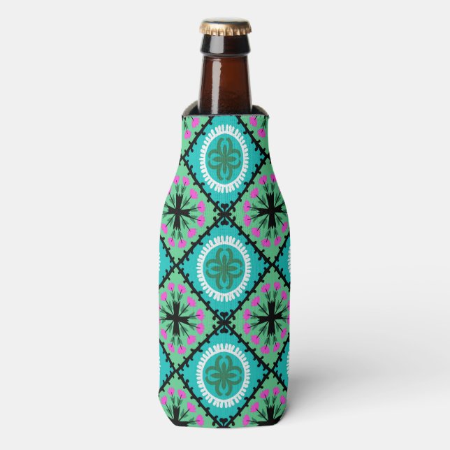 Rafraichisseur De Bouteilles Suzani Motif aux motifs ouzbek et kazakh (Bottle Devant)