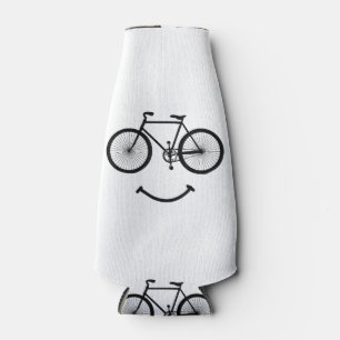 Rafraichisseur De Bouteilles T-Shirt Bicycle et Smile Vélo Tee Shirt Noir