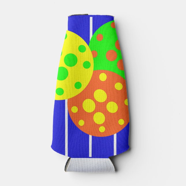 Rafraichisseur De Bouteilles Terrain et balles de pickleball Abstraits (Devant)