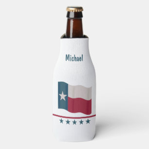 Rafraichisseur De Bouteilles Texas Long Star Nom du drapeau Personnalisé