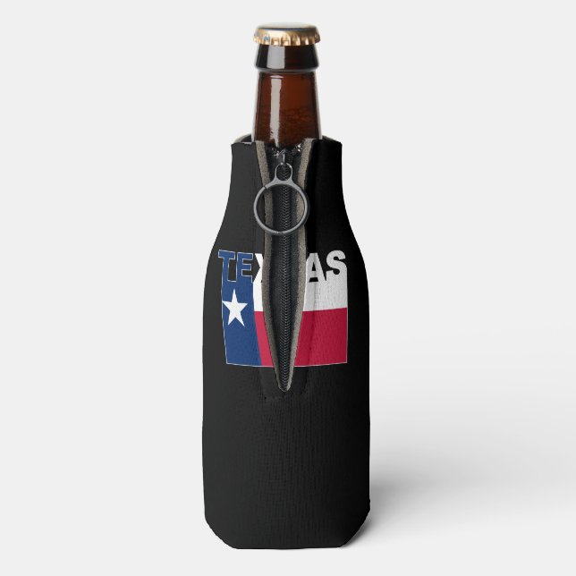 Rafraichisseur De Bouteilles Texas Text flag (Bouteille Dos)