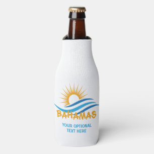 Rafraichisseur De Bouteilles Texte personnalisé Bahamas