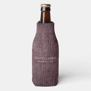 Rafraichisseur De Bouteilles Texture personnalisée Rustique de lin de Bourgogn
