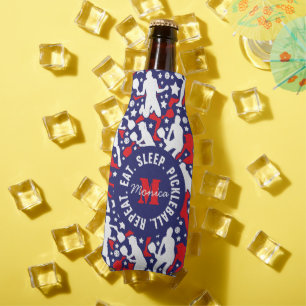 Rafraichisseur De Bouteilles Tous les motifs du pickleball étoilé [USA], avec n
