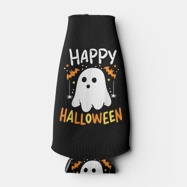 Rafraichisseur De Bouteilles Tracer Ou Traiter Le Fantôme D'Halloween (Devant)