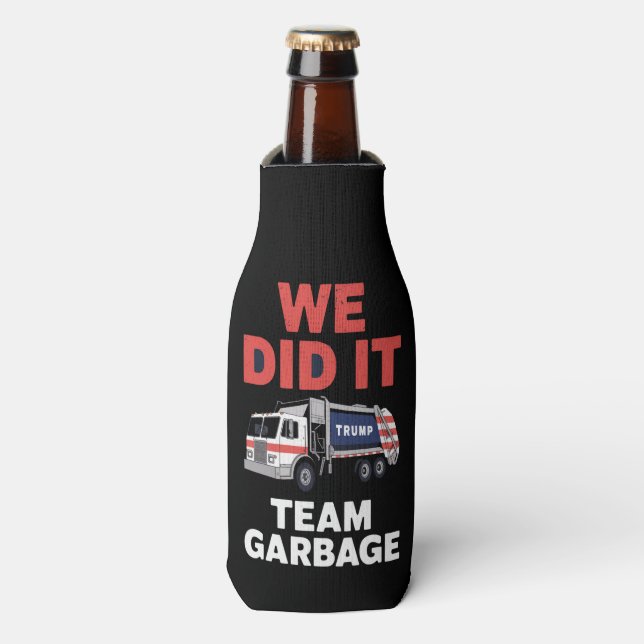 Rafraichisseur De Bouteilles Trump 2024 Truck Garbage Nous L'Avons Fait Équipe  (Bottle Devant)