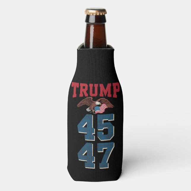 Rafraichisseur De Bouteilles Trump, le patriotique, a remporté Trump 45 et 47 v (Bottle Devant)
