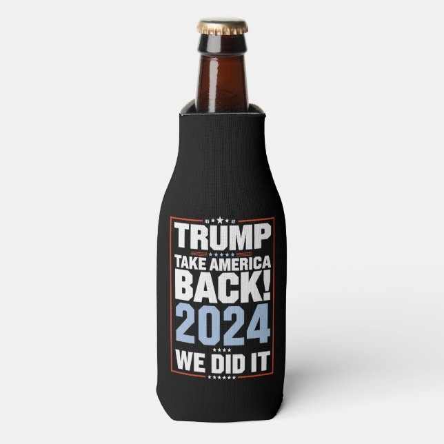 Rafraichisseur De Bouteilles Trump USA Drapeau Président 47 Trump (Bottle Devant)