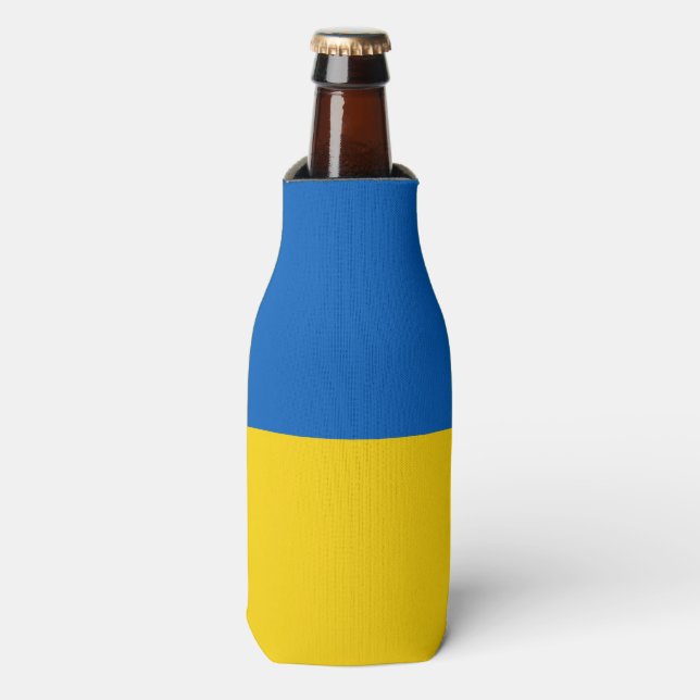 Rafraichisseur De Bouteilles Ukraine Drapeau bleu Jaune Soutien ukrainien (Bottle Devant)
