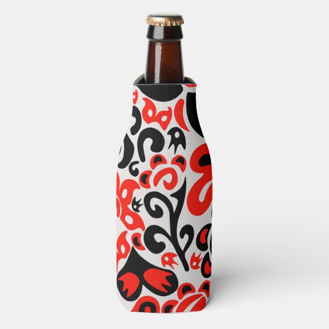Rafraichisseur De Bouteilles Ukrainian ethnic folk art floral pattern absrtact  (Bottle Devant)