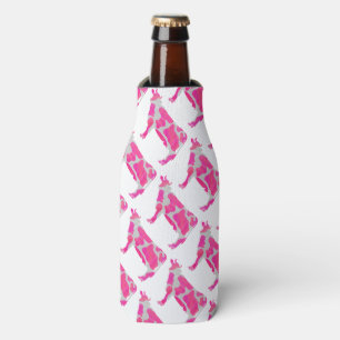 Rafraichisseur De Bouteilles Vache rose et blanc Silhouette