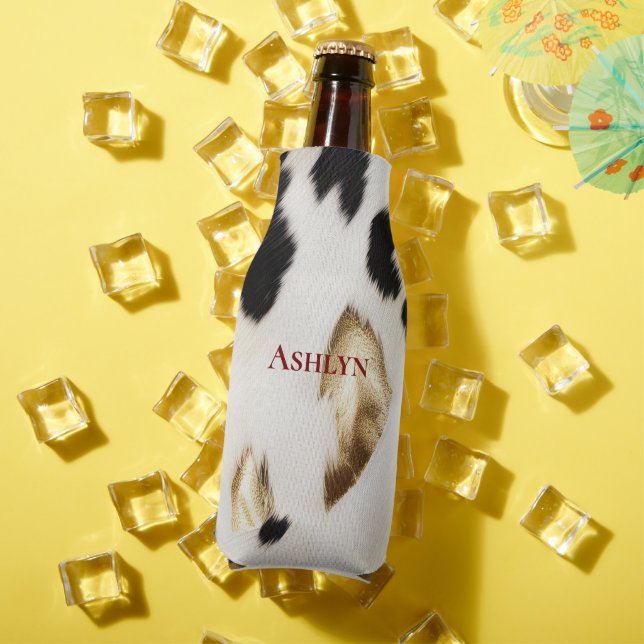 Rafraichisseur De Bouteilles Vachette noire blanche sud-ouest (Été in situ)