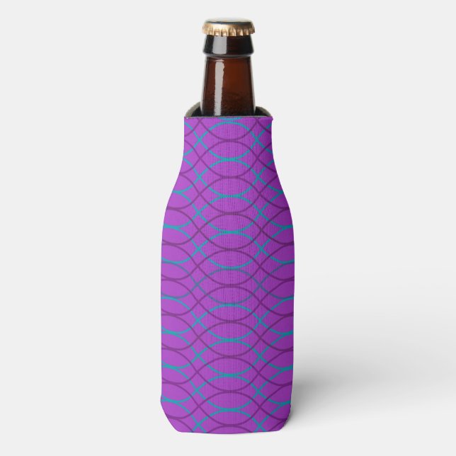 Rafraichisseur De Bouteilles Vagues violettes (Bottle Devant)