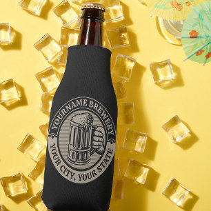 Rafraichisseur De Bouteilles Verre à bière personnalisé BRASSERIE NOM Grande Ta