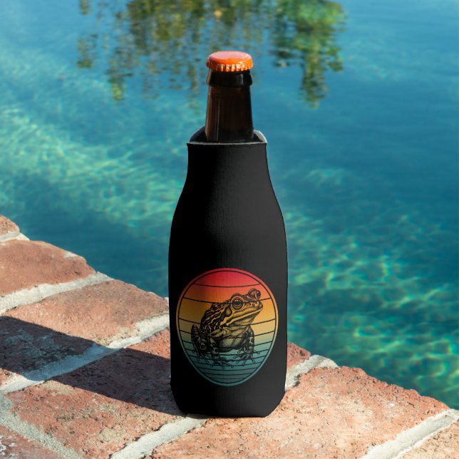 Rafraichisseur De Bouteilles Vintage Retro Frog Amphibian Toad (Piscine in situ)