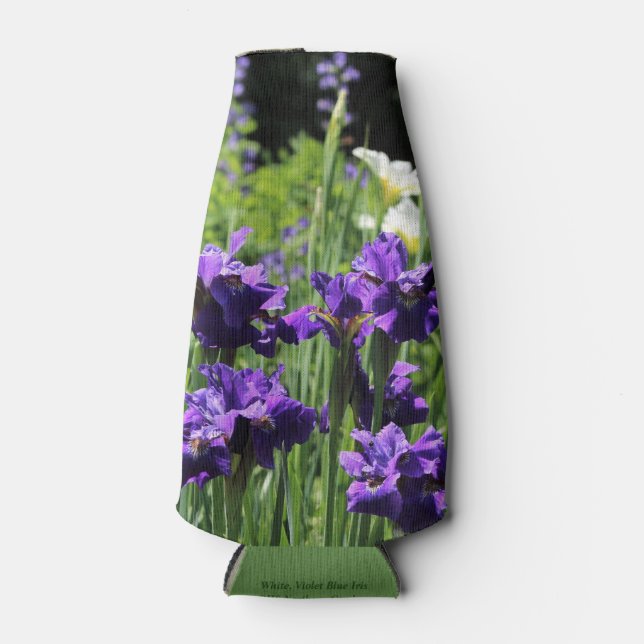 Rafraichisseur De Bouteilles Violet bleu et blanc Sibérie Iris (Devant)