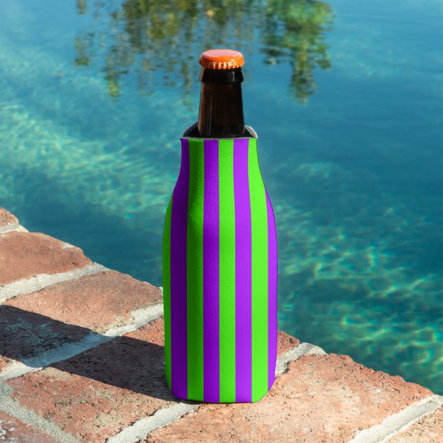 Rafraichisseur De Bouteilles Violet Psychédélique Électrique Et Vert Arlequin (Piscine in situ)