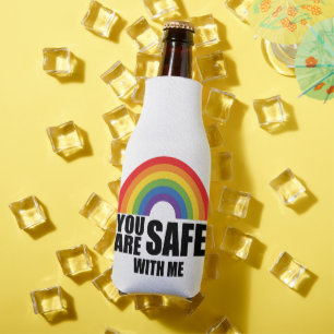 Rafraichisseur De Bouteilles Vous êtes en sécurité avec moi Fierté LGBTQ arc-en