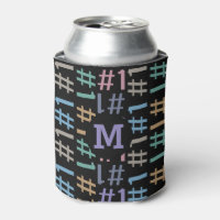 "# 1" Motif monogramme personnalisé peut refroidir