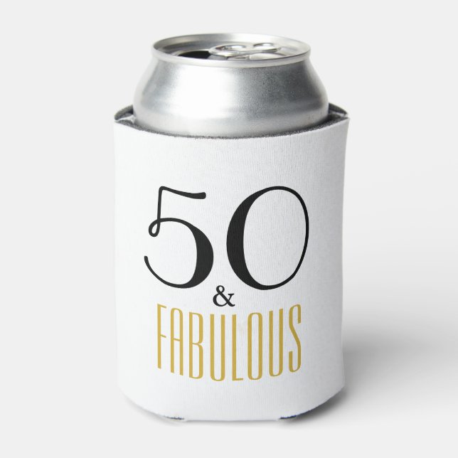 Rafraichisseur De Cannettes 50 et fabuleux 50e anniversaire cadeau Can Cooler (Can devant)
