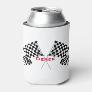 Rafraichisseur De Cannettes à damiers Drapeaux Design Can Cooler
