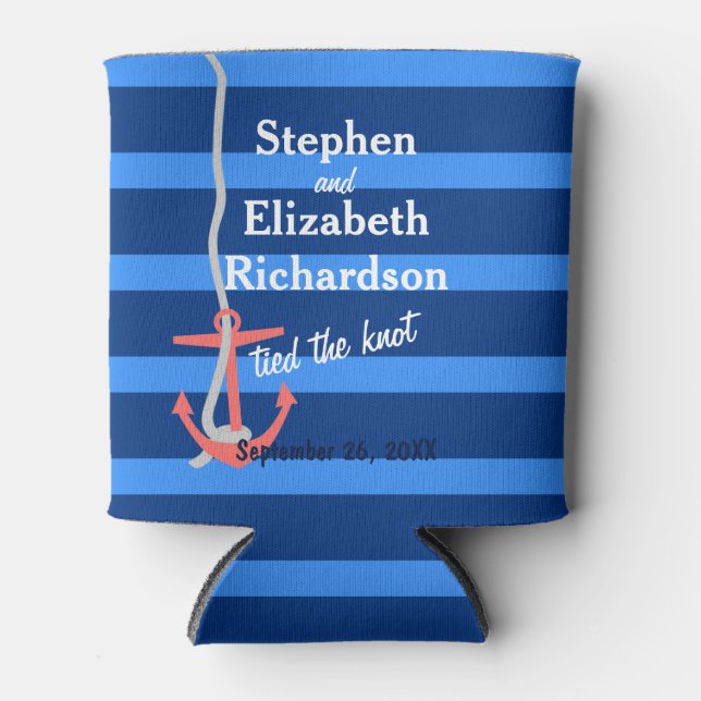 Rafraichisseur De Cannettes Ancre Love Beachy personnalisée (Devant)