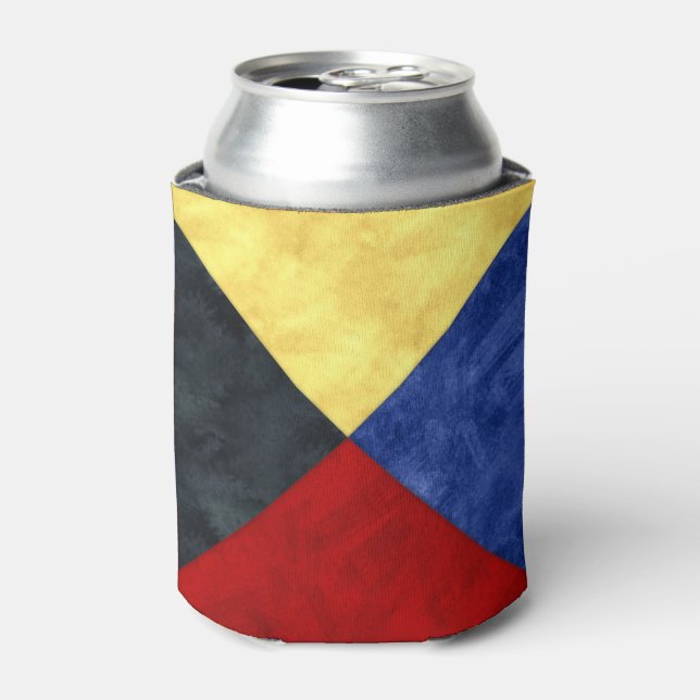 Rafraichisseur De Cannettes Aquarelle Signal nautique Pavillon maritime (Can devant)