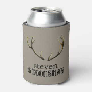 Rafraichisseur De Cannettes Bachelor Party Groomsman Antlers Coozie Bière Can
