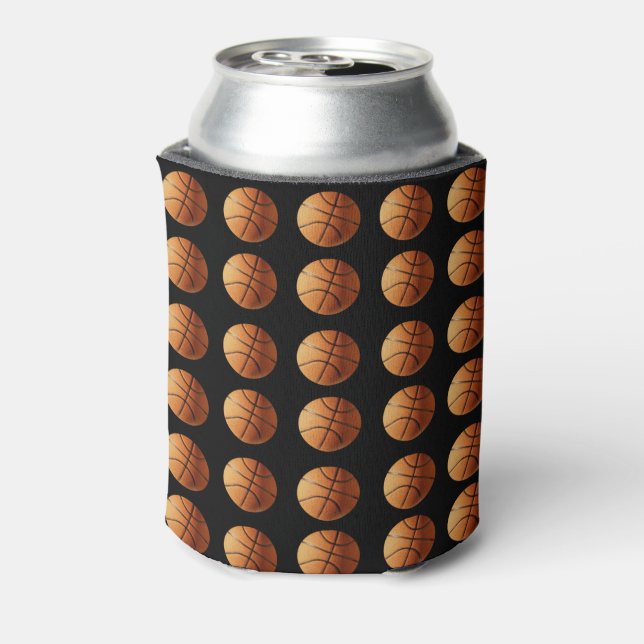 Rafraichisseur De Cannettes Basket Orange Sur Noir, (Can Dos)