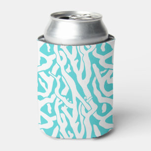 Rafraichisseur De Cannettes Beach Coral Reef Motif Bleu blanc nautique