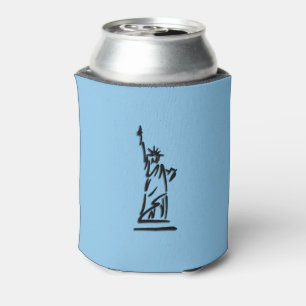 Rafraichisseur De Cannettes Bleu de la statue de la Liberté
