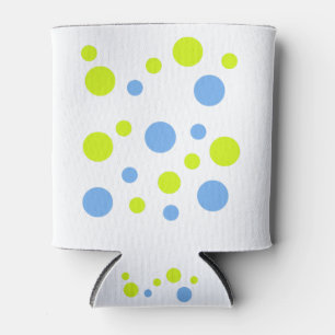 Rafraichisseur De Cannettes Bulles Jaunes Bleues Funky Heureuses